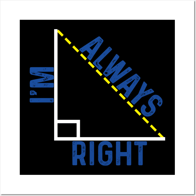 I'm always right Wall Art by quotesTshirts